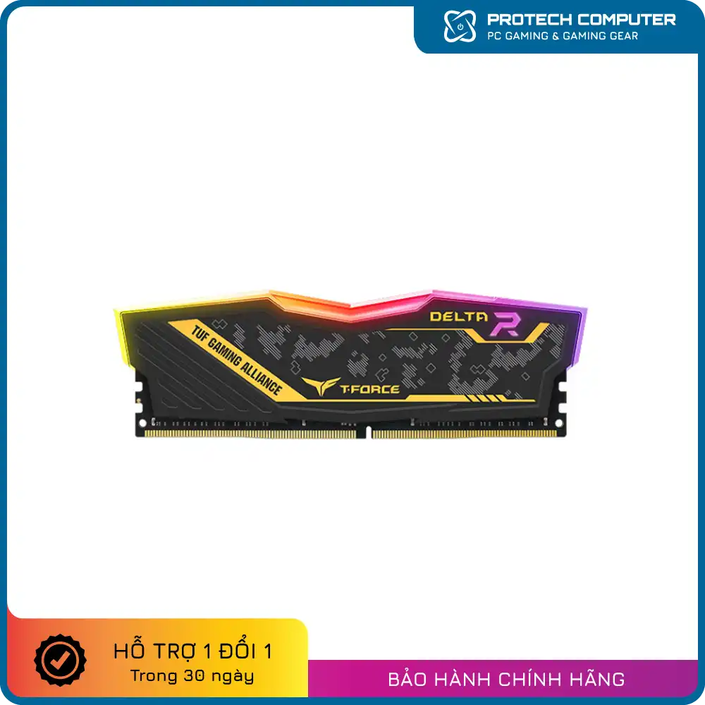 Ram TEAMGROUP T-FORCE DELTA TUF Gaming Alliance RGB 16GB